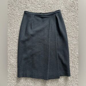 Giorgio Armani | Wool Houndstooth Pencil Skirt Sz 42